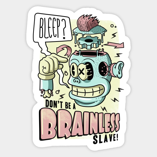 Brainless Sticker by OsFrontis